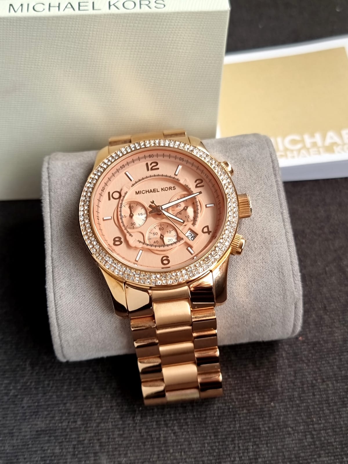 Analog Watches Michael Kors Watch Runway Rose Gold Kors Ladies Watches Michael Kors Rose Gold Watch Set Michael Kors Women's  Runway Chronograph Rose Gold-Tone Stainless Steel Watch Rose Gold