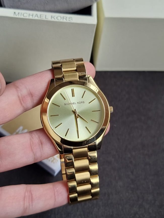 Michael Kors Ladies Slim Runway Watch MK3179 Hover Image