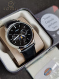 Fossil Men’s Quartz Black Leather Strap Black Dial 42mm Watch FS5904