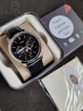 Fossil Men’s Quartz Black Leather Strap Black Dial 42mm Watch FS5904