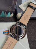 Fossil Men’s Quartz Black Leather Strap Black Dial 42mm Watch FS5904