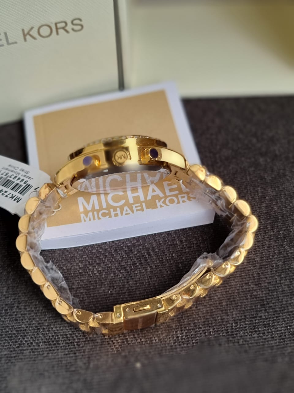 Michael Kors Women’s Quartz Gold Stainless Steel Mother Of Pearl Dial 38mm Watch MK7241