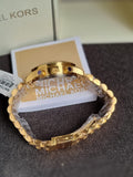 Michael Kors Women’s Quartz Gold Stainless Steel Mother Of Pearl Dial 38mm Watch MK7241