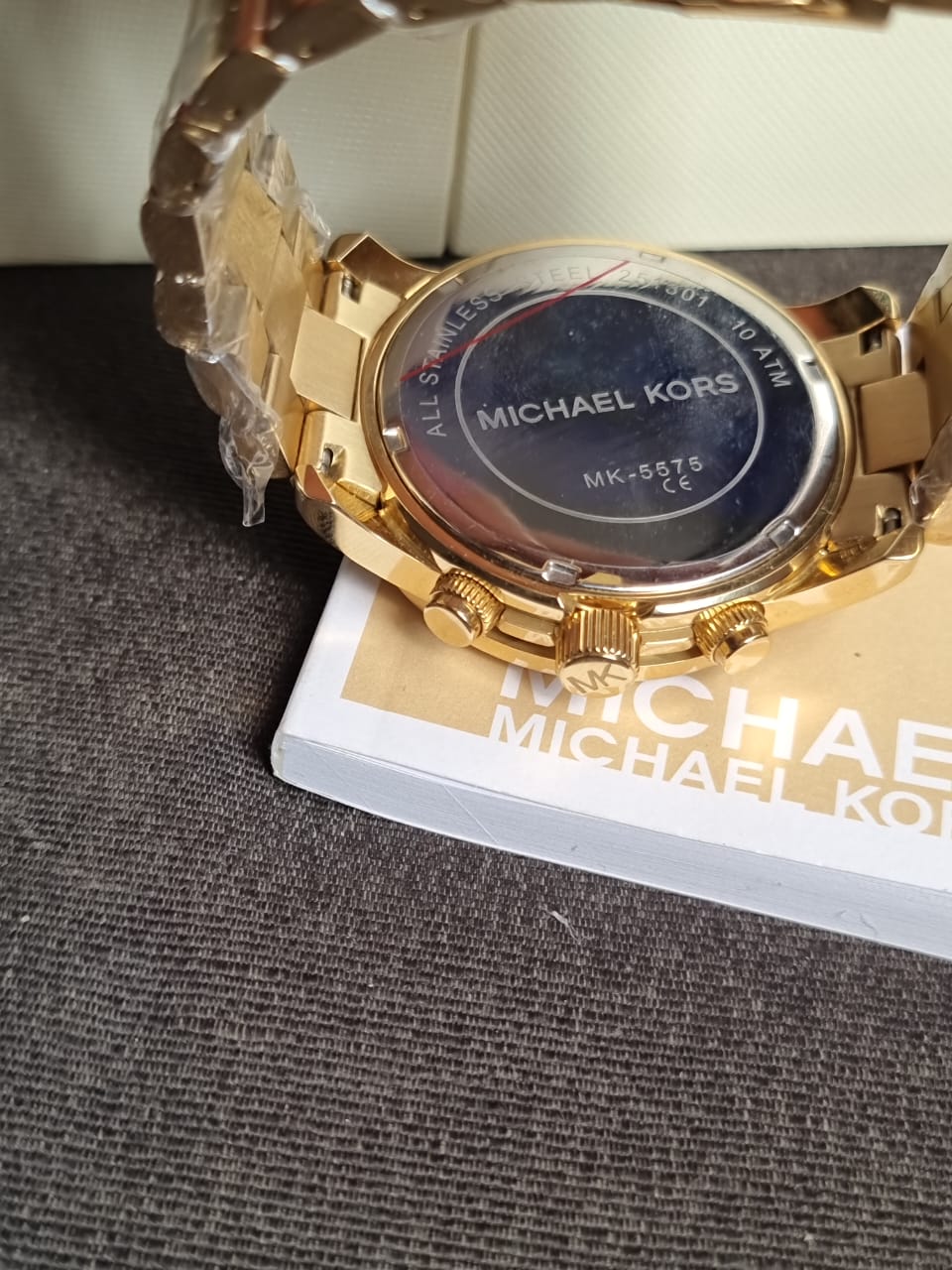 Michael Kors Mens Quartz Watch, Analog Display and Stainless Steel Strap MK5575