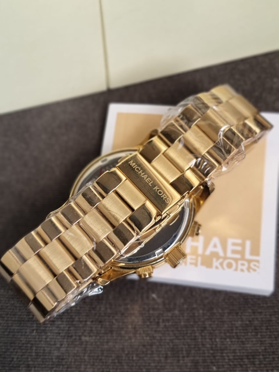 Michael Kors Mens Quartz Watch, Analog Display and Stainless Steel Strap MK5575