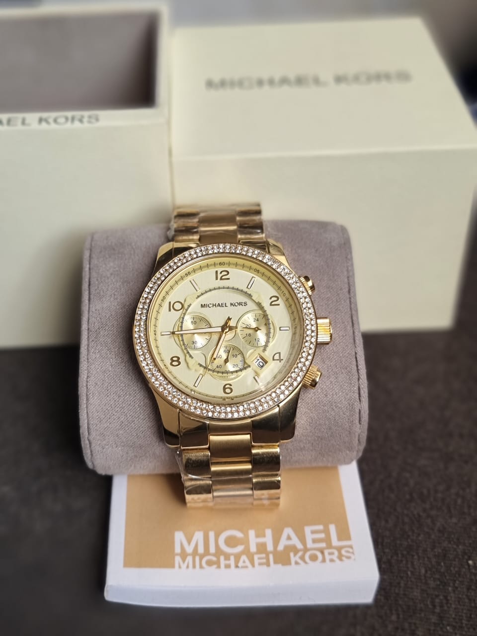 Michael Kors Mens Quartz Watch, Analog Display and Stainless Steel Strap MK5575