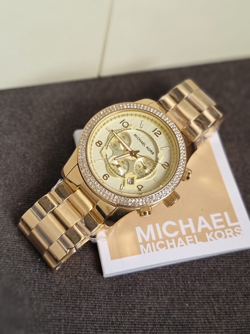 Michael Kors Mens Quartz Watch, Analog Display and Stainless Steel Strap MK5575