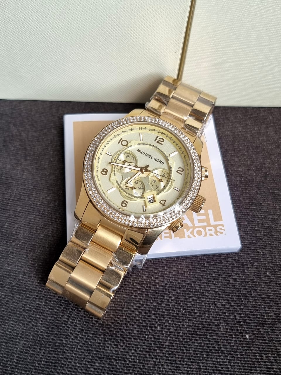 Michael Kors Mens Quartz Watch, Analog Display and Stainless Steel Strap MK5575