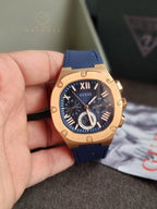 Guess Men’s Quartz Blue Silicone Strap Blue Dial 42mm Watch GW0571G2