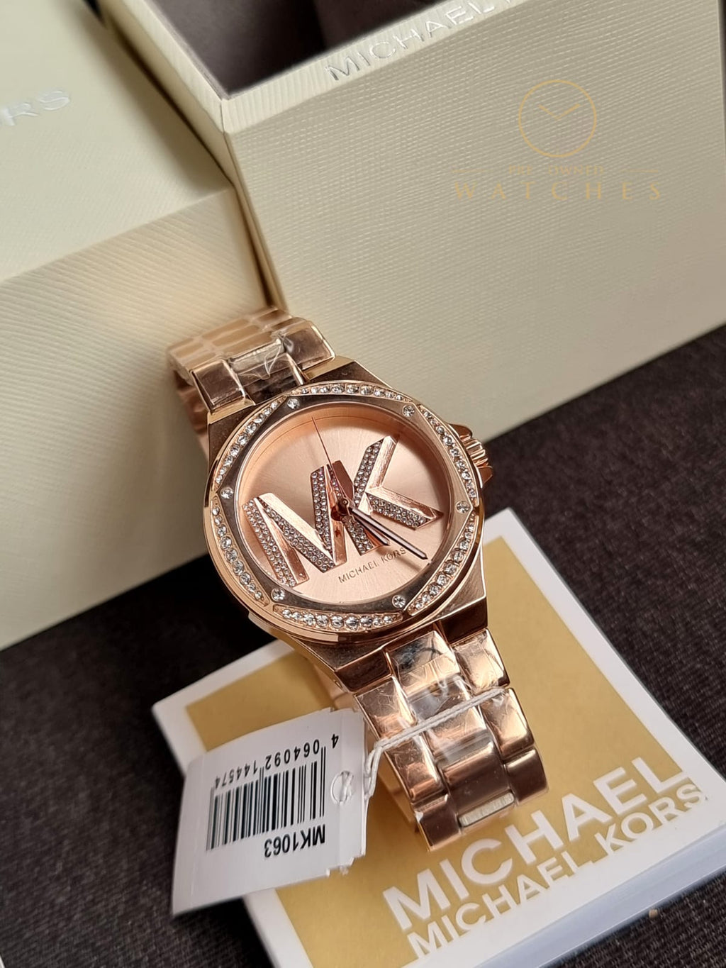 Michael Kors Women’s Quartz Rose Gold Stainless Steel Rose Gold Dial 37mm Watch MK1063