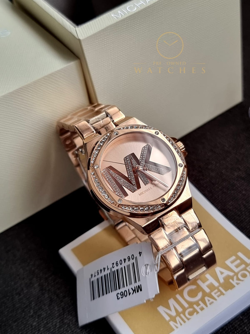 Michael Kors Women’s Quartz Rose Gold Stainless Steel Rose Gold Dial 37mm Watch MK1063