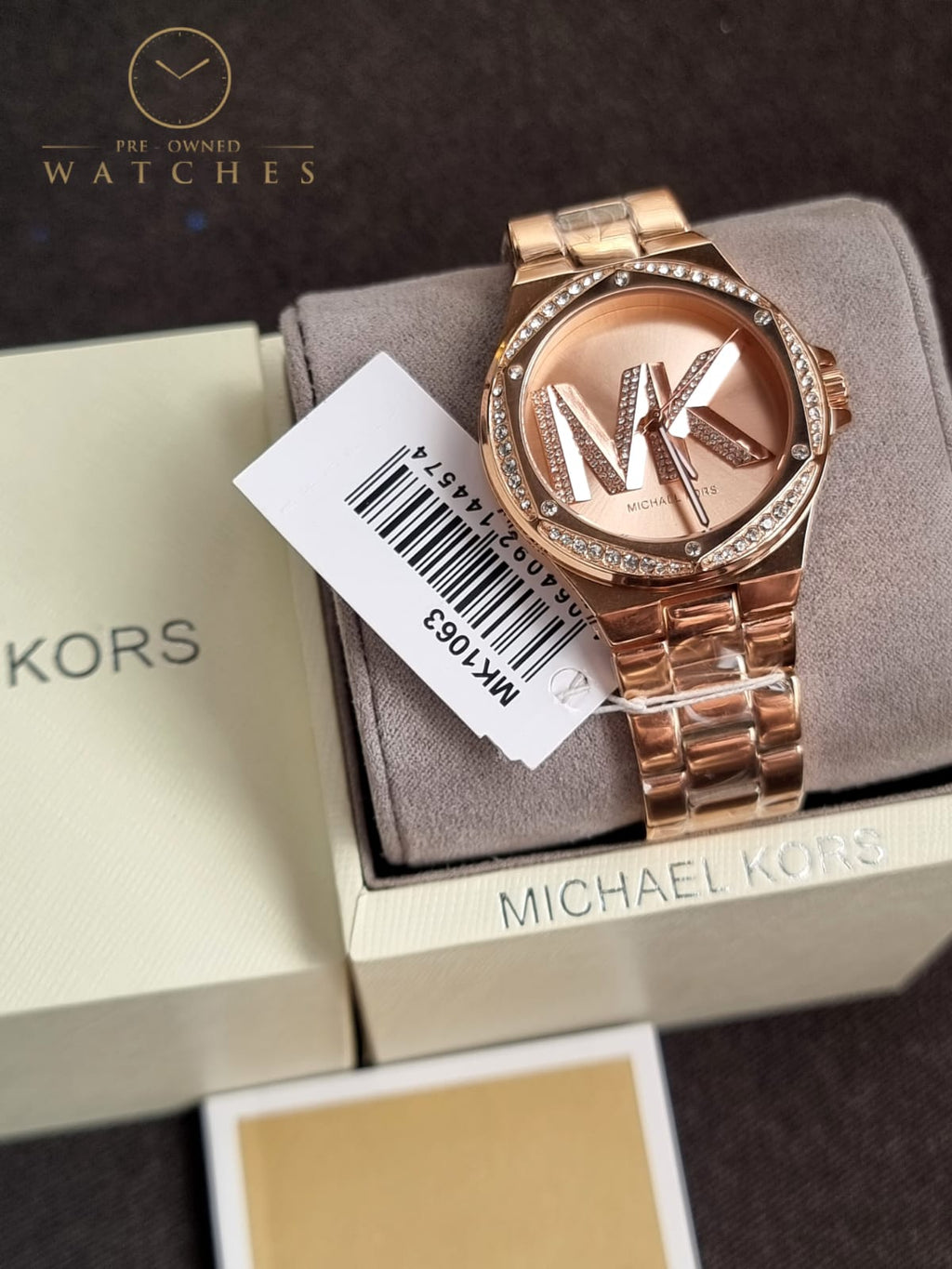 Michael Kors Women’s Quartz Rose Gold Stainless Steel Rose Gold Dial 37mm Watch MK1063