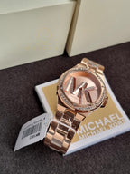 Michael Kors Women’s Quartz Rose Gold Stainless Steel Rose Gold Dial 37mm Watch MK1063