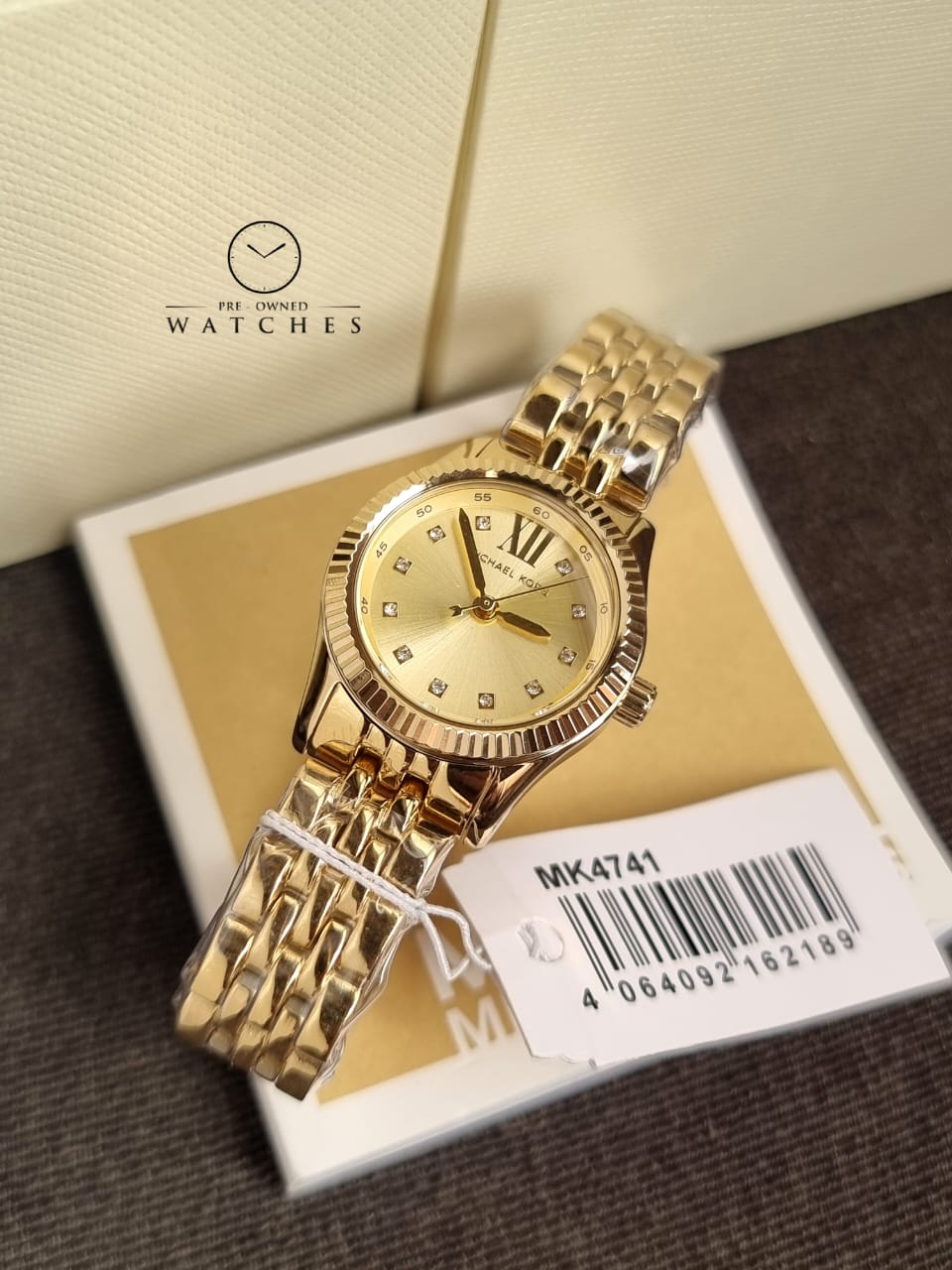 Michael Kors Lexington Three-Hand Gold-Tone Stainless Steel Watch MK4741