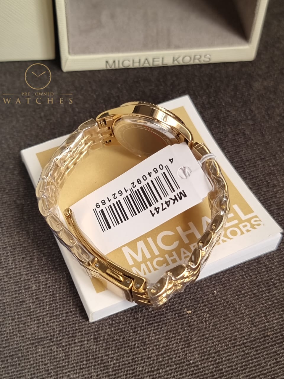 Michael Kors Lexington Three-Hand Gold-Tone Stainless Steel Watch MK4741