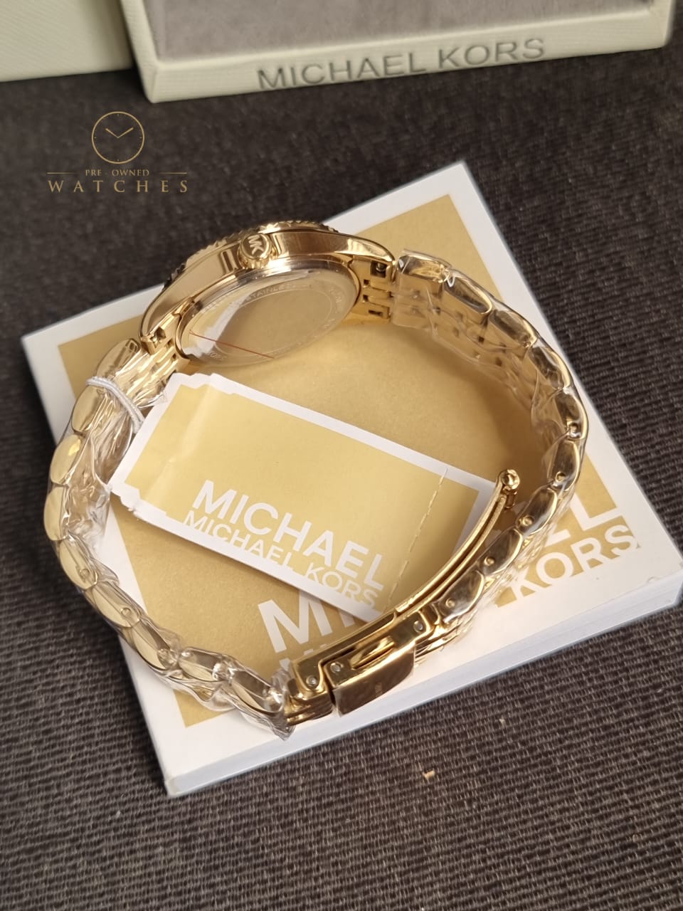 Michael Kors Lexington Three-Hand Gold-Tone Stainless Steel Watch MK4741