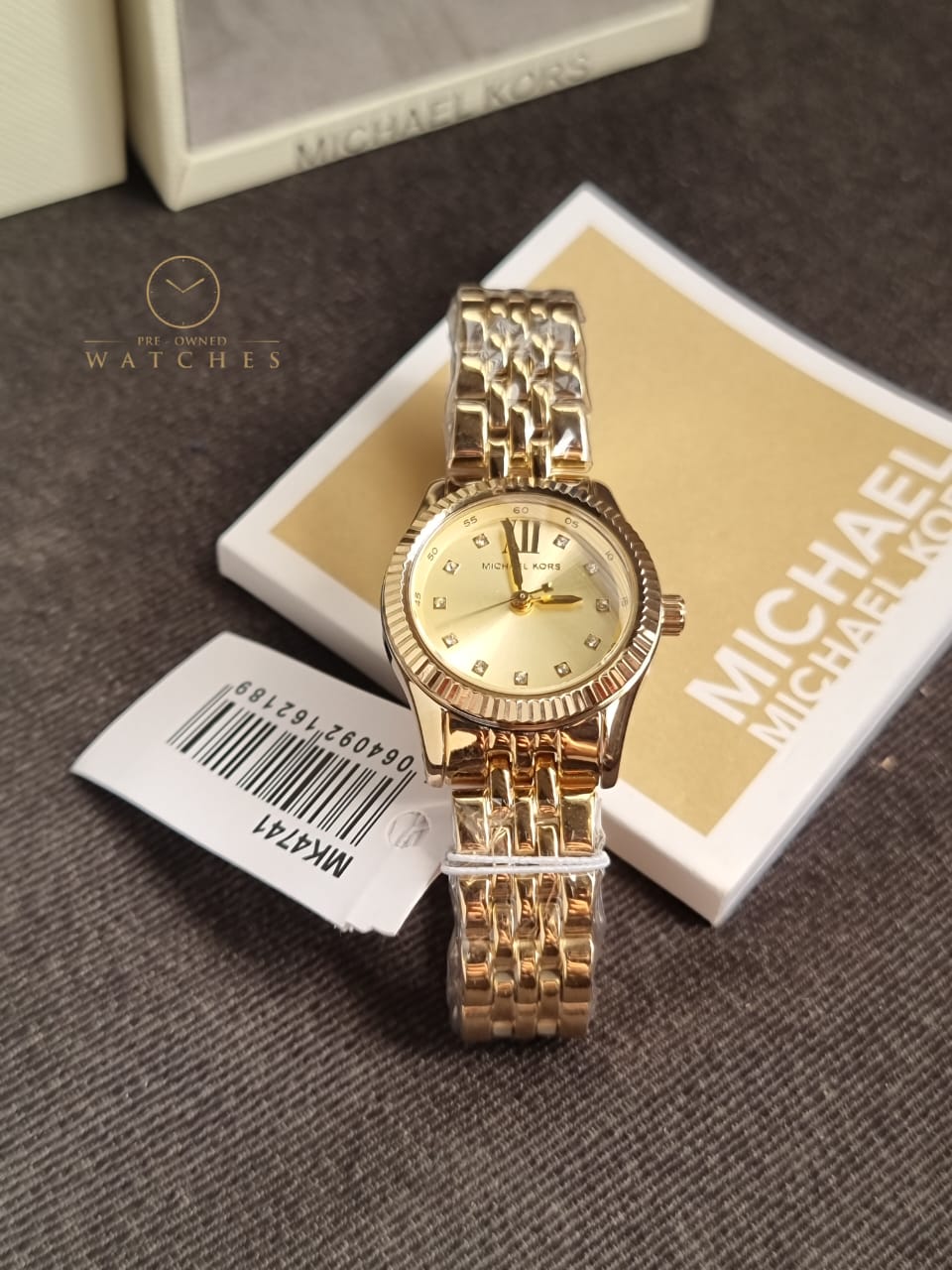 Michael Kors Lexington Three-Hand Gold-Tone Stainless Steel Watch MK4741