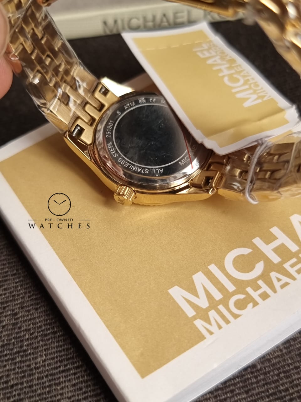 Michael Kors Lexington Three-Hand Gold-Tone Stainless Steel Watch MK4741