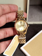 Michael Kors Lexington Three-Hand Gold-Tone Stainless Steel Watch MK4741
