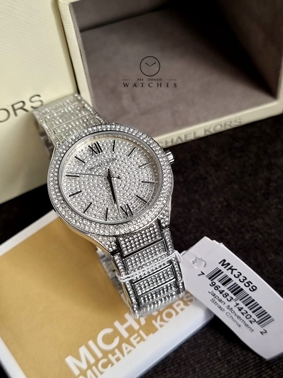 Michael Kors Women’s Quartz Stainless Steel White Dial 38mm Watch MK3359