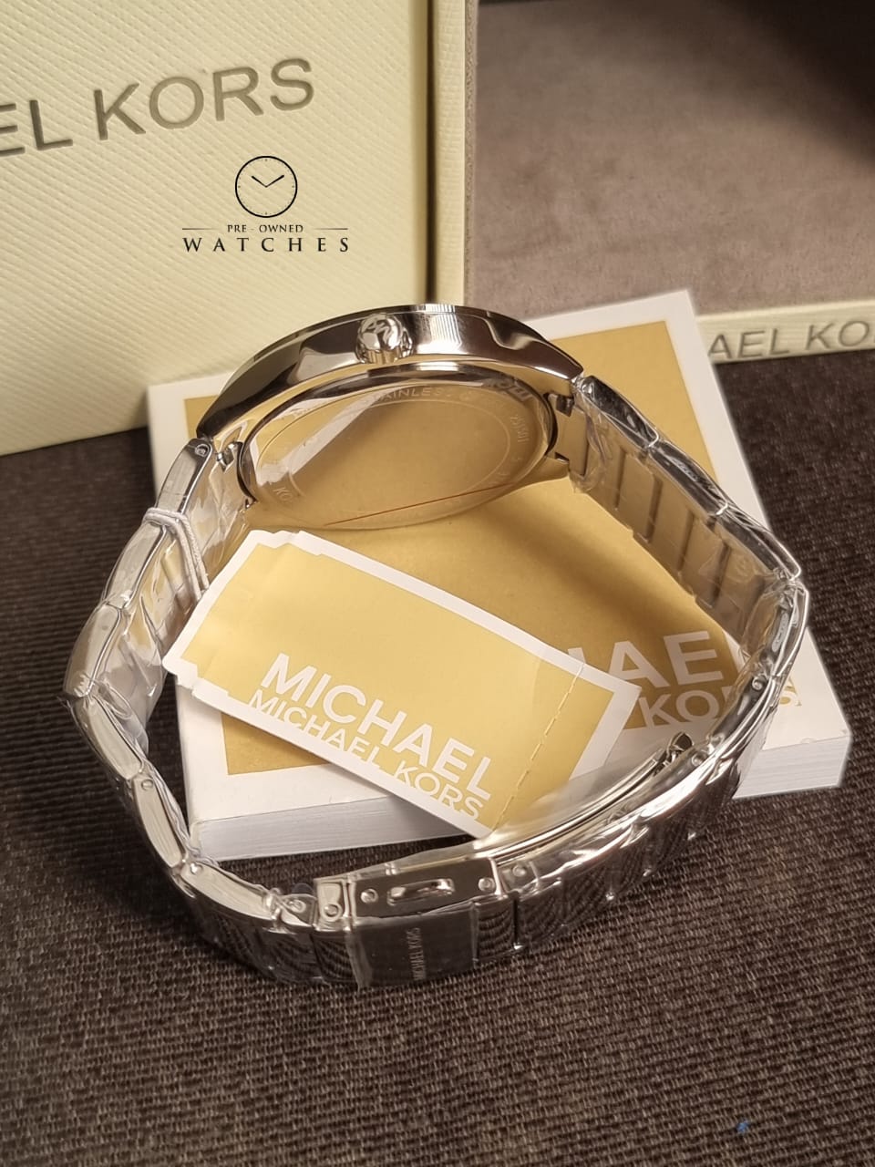 Michael Kors Women’s Quartz Stainless Steel White Dial 38mm Watch MK3359