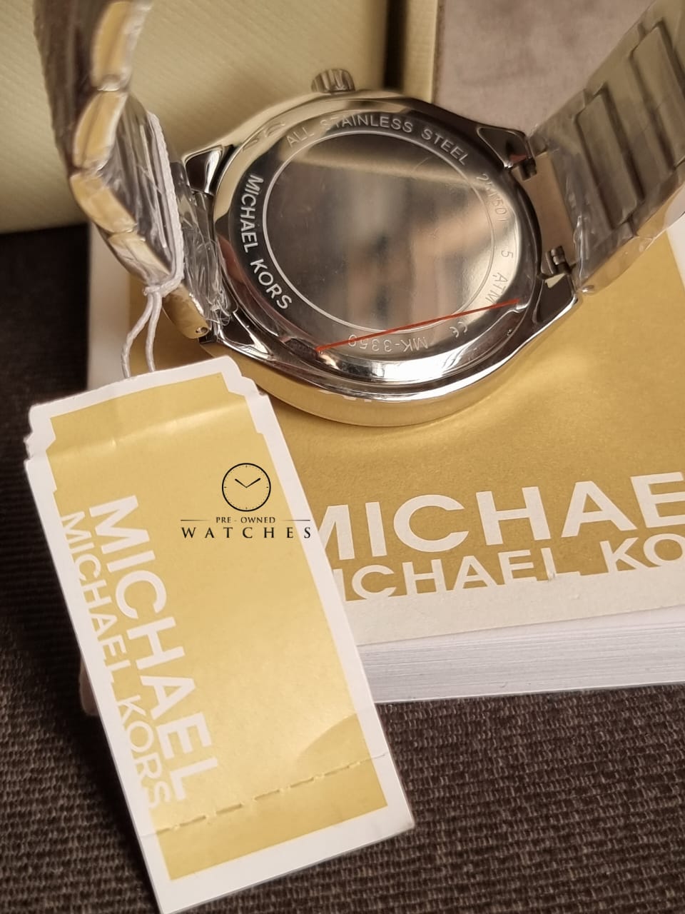 Michael Kors Women’s Quartz Stainless Steel White Dial 38mm Watch MK3359
