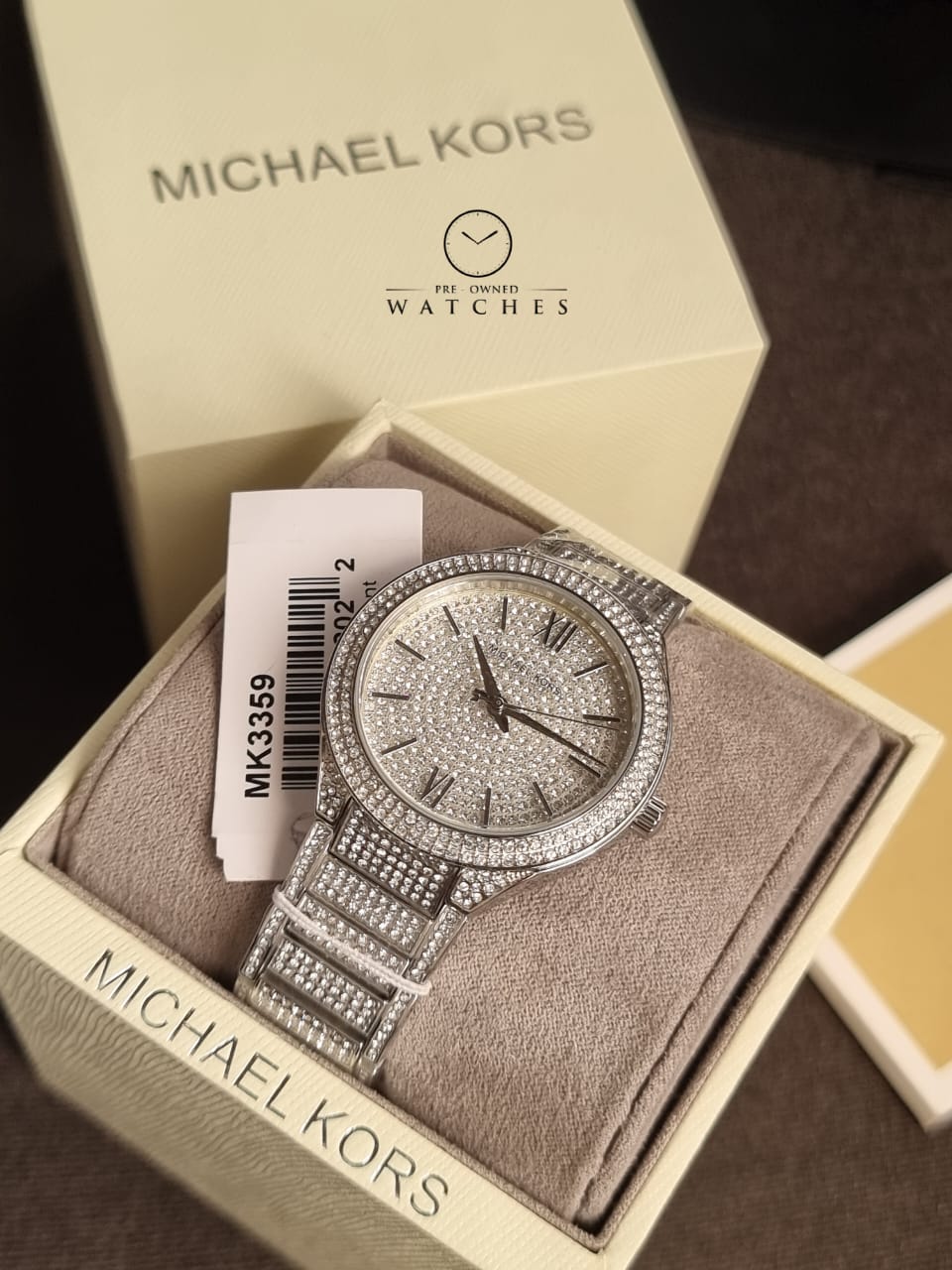 Michael Kors Women’s Quartz Stainless Steel White Dial 38mm Watch MK3359