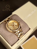 Michael Kors Women’s Quartz Gold Stainless Steel Gold Dial 37mm Watch MK1062