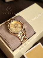 Michael Kors Women’s Quartz Gold Stainless Steel Gold Dial 37mm Watch MK1062