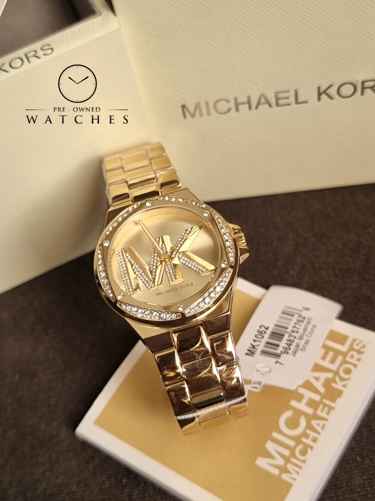 Michael Kors Women’s Quartz Gold Stainless Steel Gold Dial 37mm Watch MK1062
