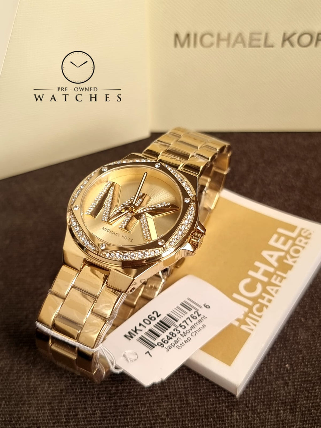 Michael Kors Women’s Quartz Gold Stainless Steel Gold Dial 37mm Watch MK1062