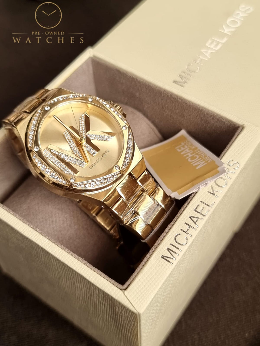 Michael Kors Women’s Quartz Gold Stainless Steel Gold Dial 37mm Watch MK1062