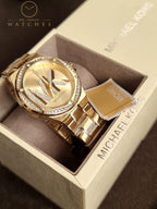 Michael Kors Women’s Quartz Gold Stainless Steel Gold Dial 37mm Watch MK1062