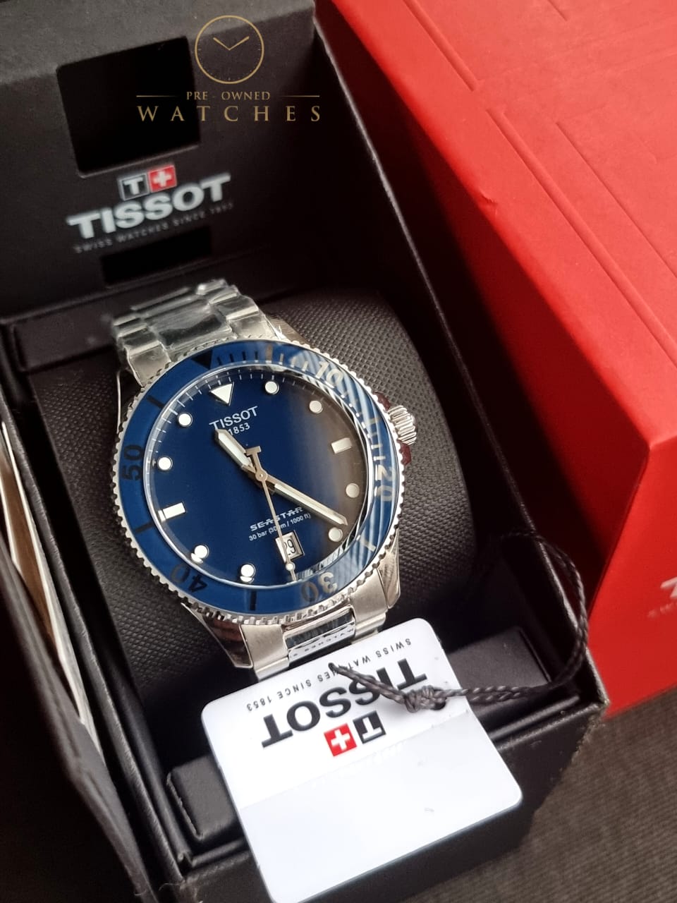 TISSOT Men’s Swiss Made Quartz Silver Stainless Steel Blue Dial 40mm Watch T120.410.11.041.00
