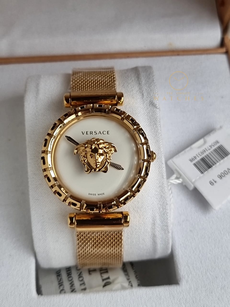 Versace Women’s Quartz Swiss Made Stainless Steel White Dial 37mm Watch VEDV00619
