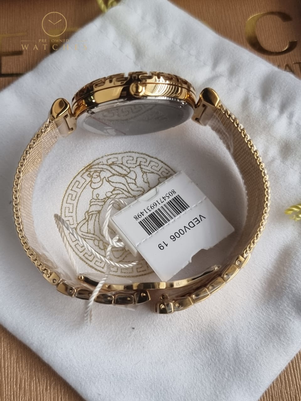 Versace Women’s Quartz Swiss Made Stainless Steel White Dial 37mm Watch VEDV00619