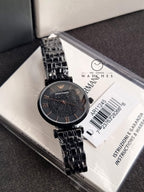 Emporio Armani Women's Gianni T-Bar AR11245 Black Stainless-Steel Quartz Dress Watch