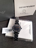 Emporio Armani Women's Gianni T-Bar AR11245 Black Stainless-Steel Quartz Dress Watch