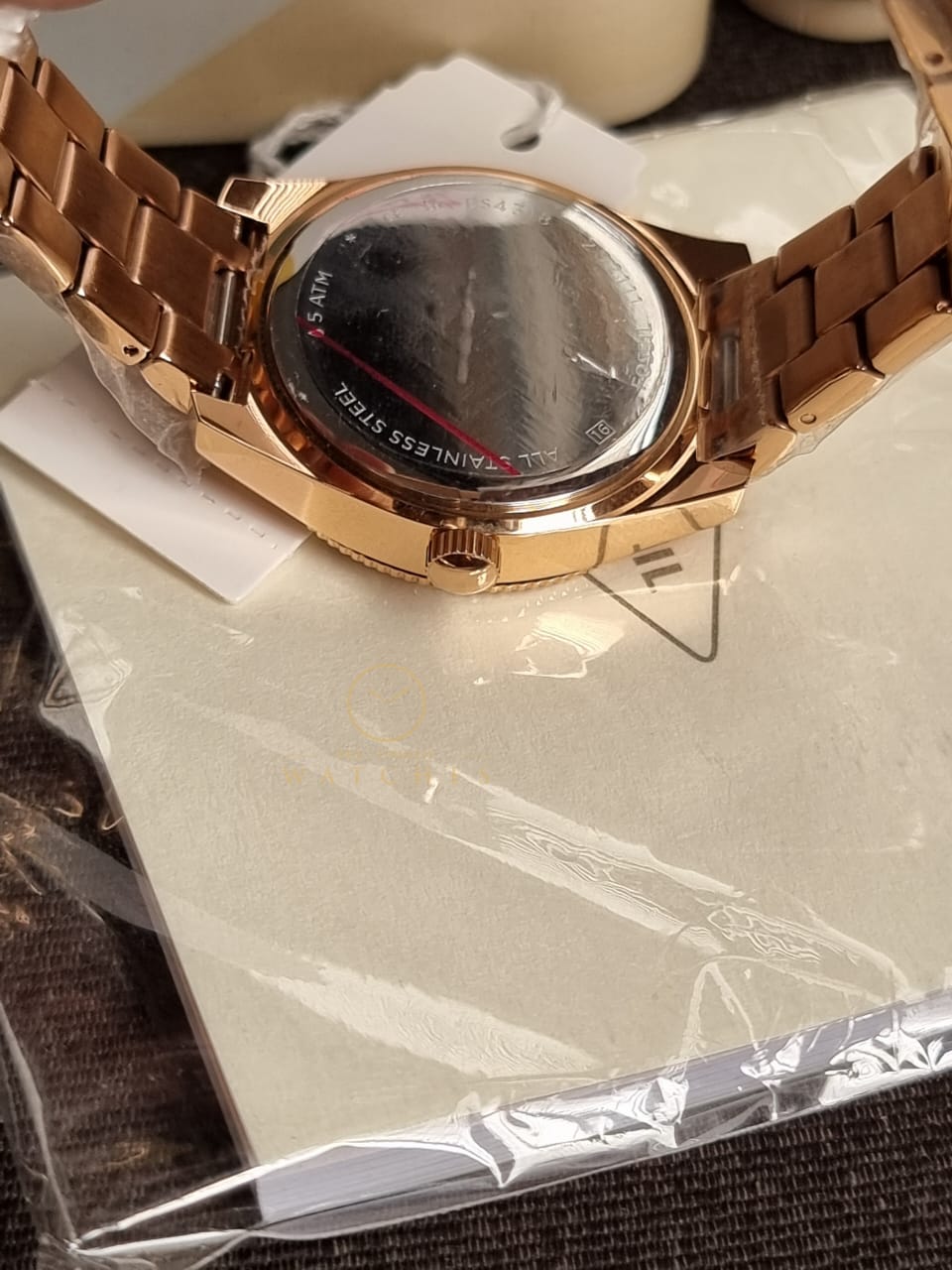 FOSSIL Scarlette Crystal Rose Dial Ladies Watch ES4318