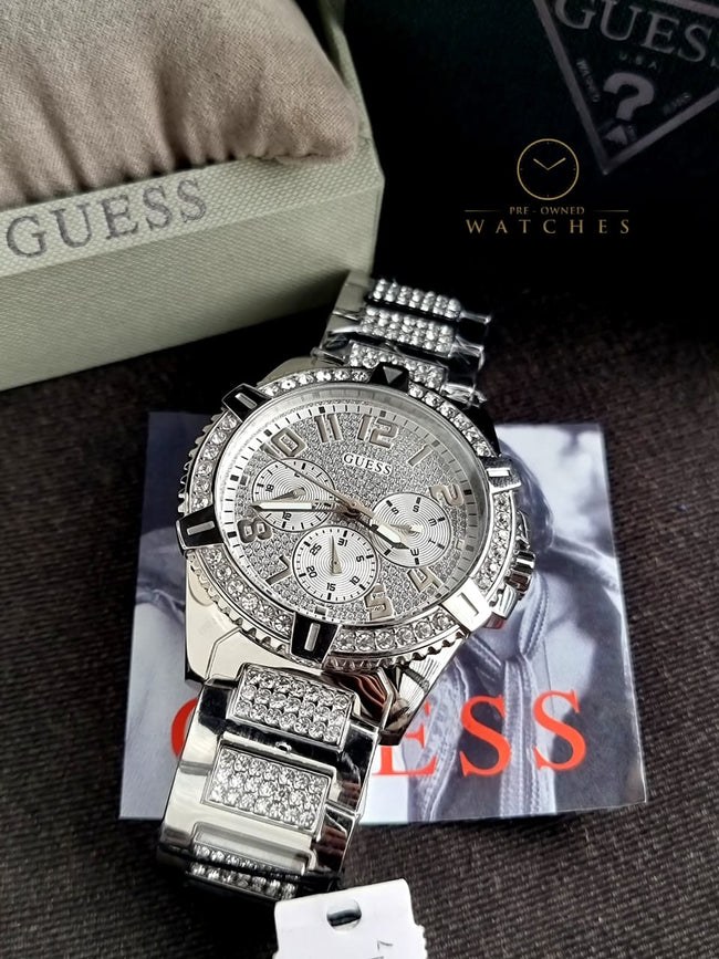 Guess Frontier Stainless Steel Crystal Dial Bracelet Watch W0799G1 Main Image