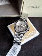 Michael Kors Women’s Quartz Stainless Steel Silver Dial 37mm Watch MK7234