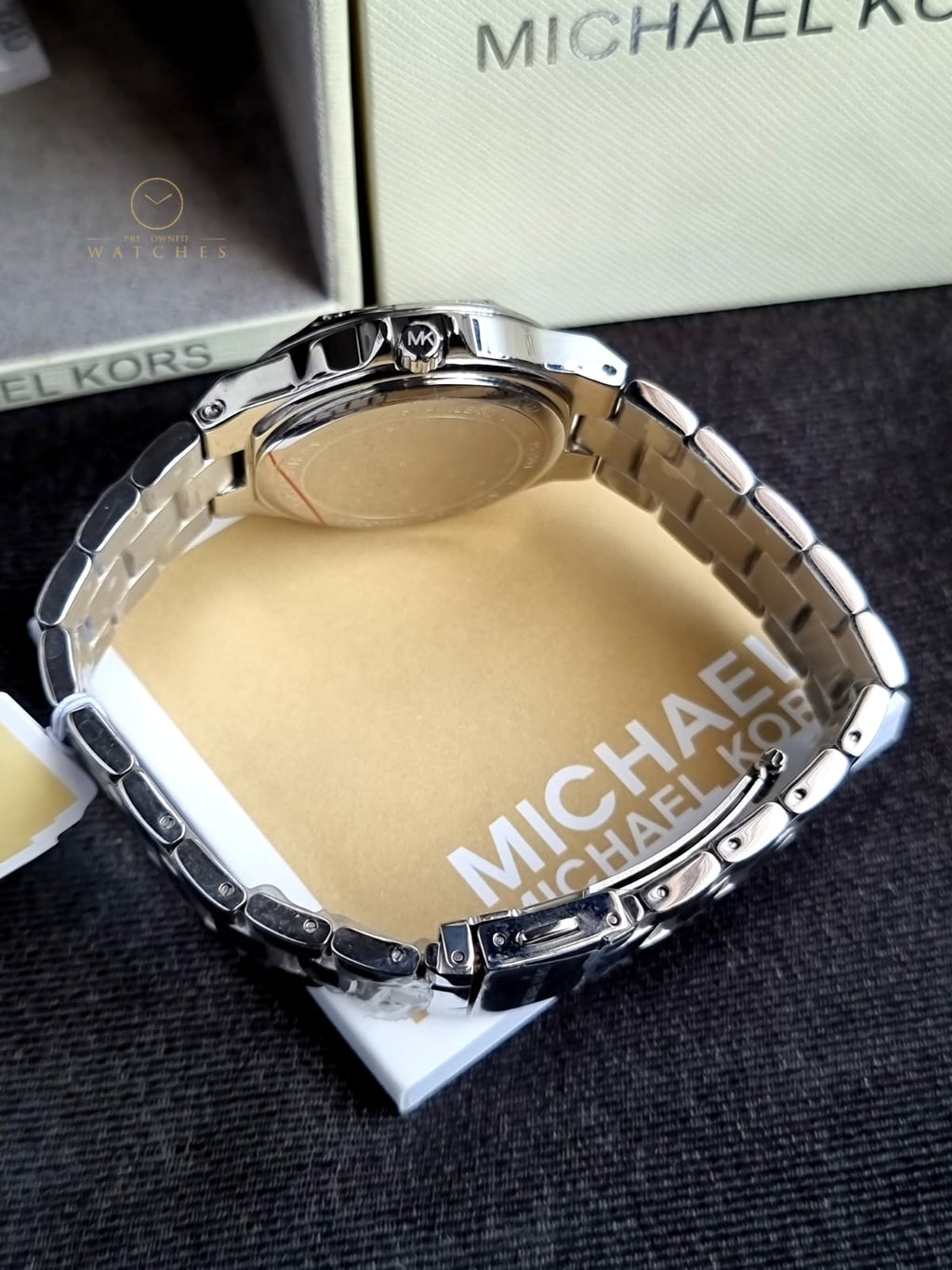 Michael Kors Women’s Quartz Stainless Steel Silver Dial 37mm Watch MK7234