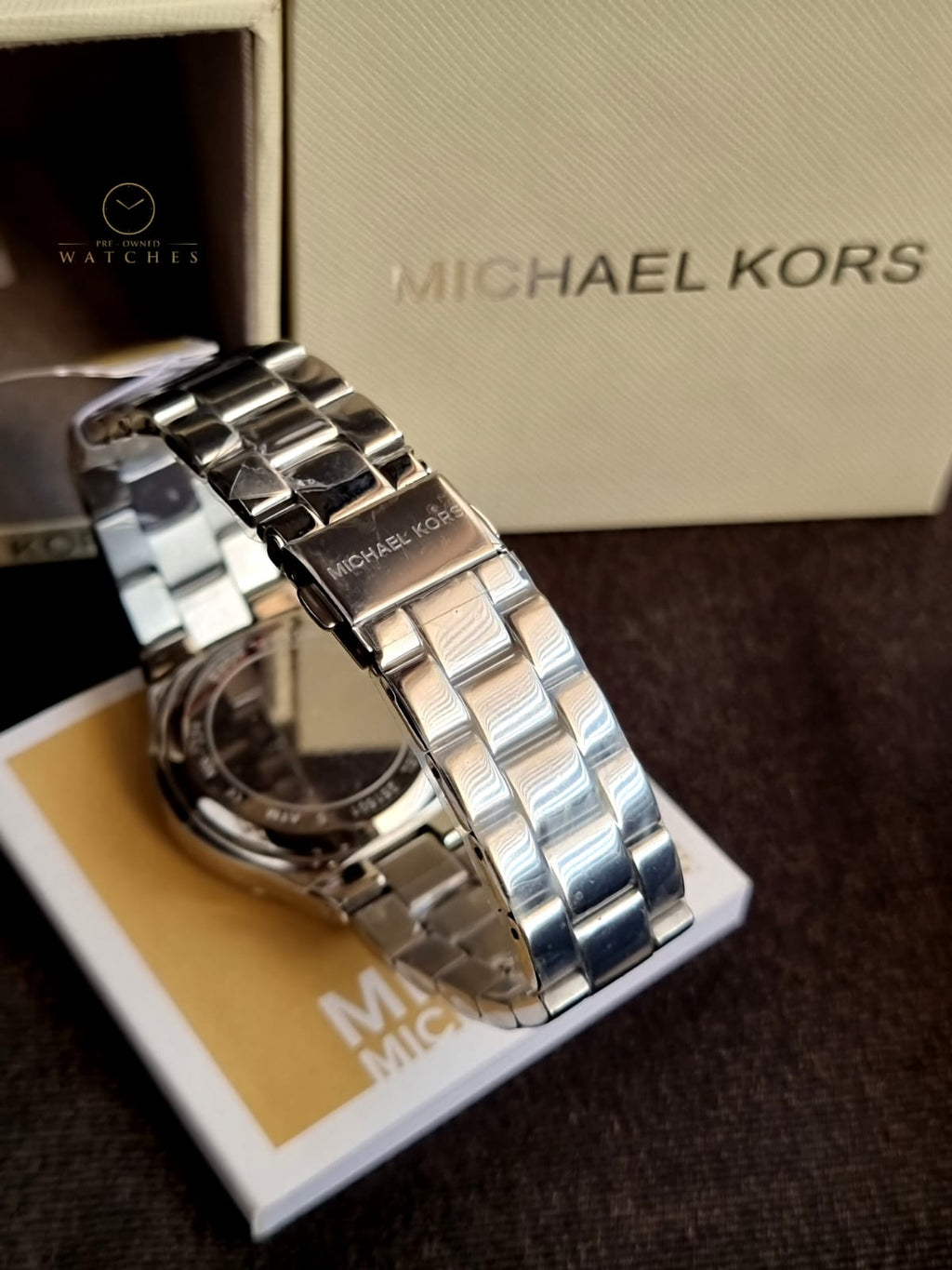 Michael Kors Women’s Quartz Stainless Steel Silver Dial 37mm Watch MK7234