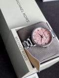 Michael Kors Women’s Quartz Silver Stainless Steel Pink Dial 38mm Watch MK4631