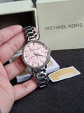Michael Kors Women’s Quartz Silver Stainless Steel Pink Dial 38mm Watch MK4631