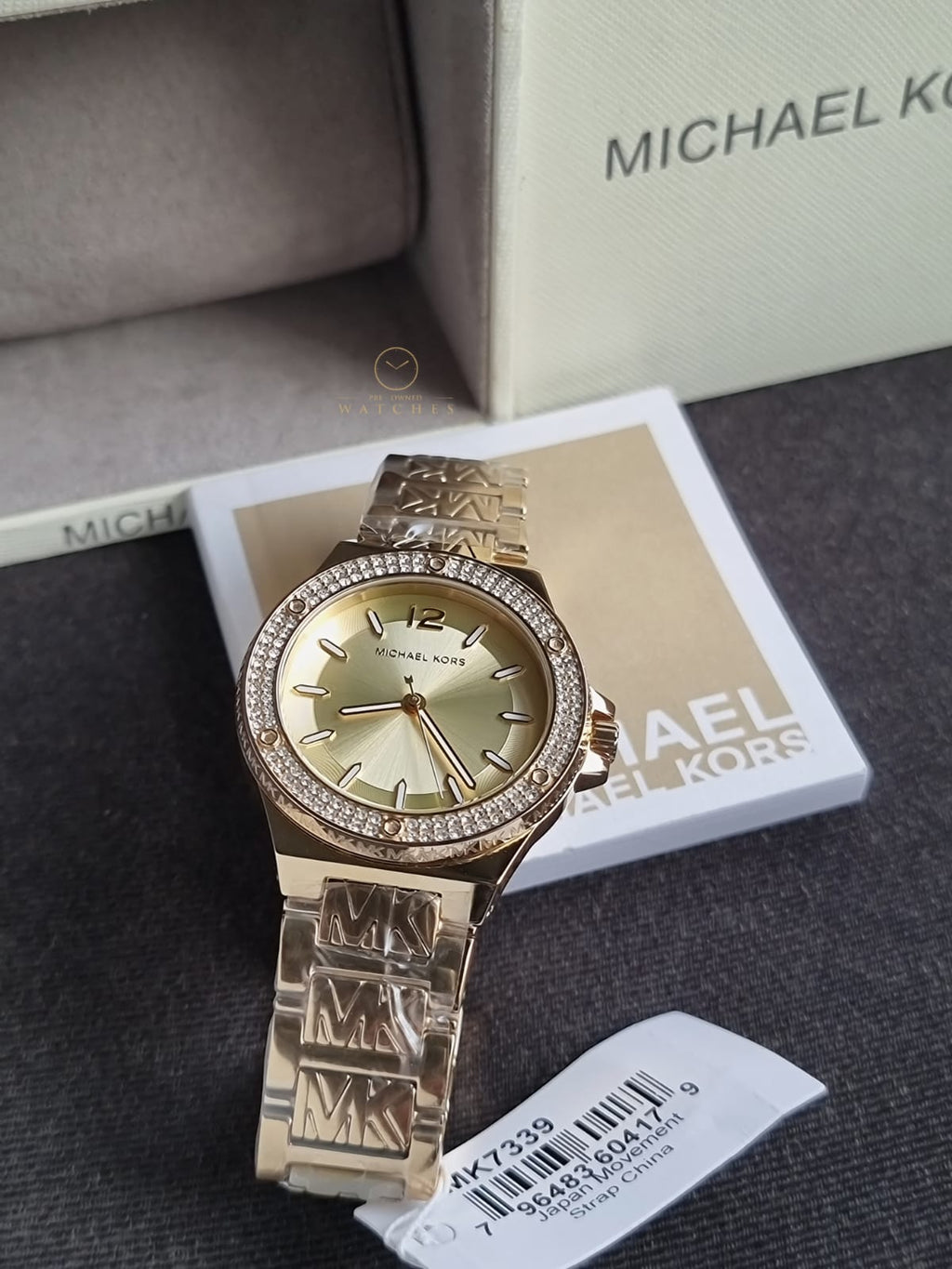 Michael Kors Women’s Quartz Gold Stainless Steel Gold Dial 37mm Watch MK7339