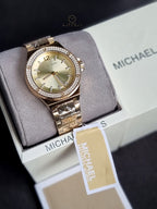 Michael Kors Women’s Quartz Gold Stainless Steel Gold Dial 37mm Watch MK7339