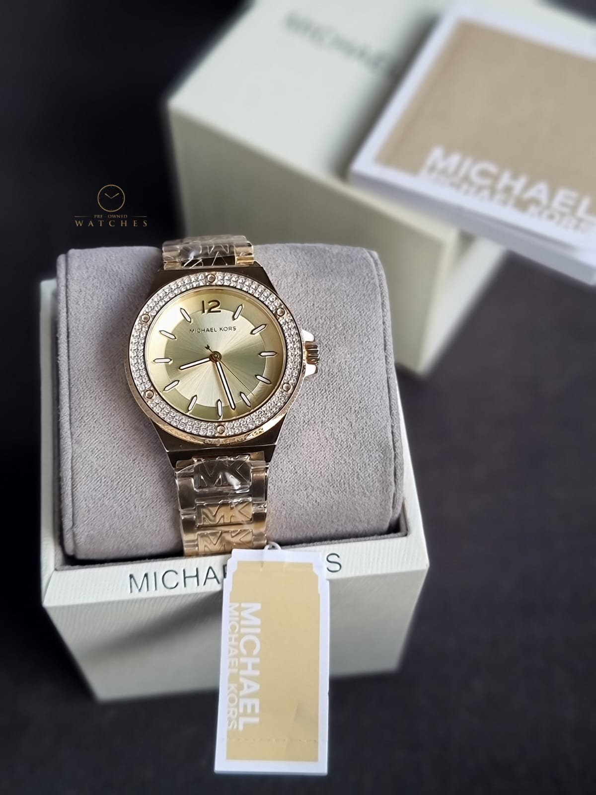Michael Kors Women’s Quartz Gold Stainless Steel Gold Dial 37mm Watch MK7339