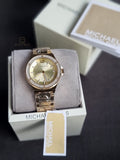 Michael Kors Women’s Quartz Gold Stainless Steel Gold Dial 37mm Watch MK7339