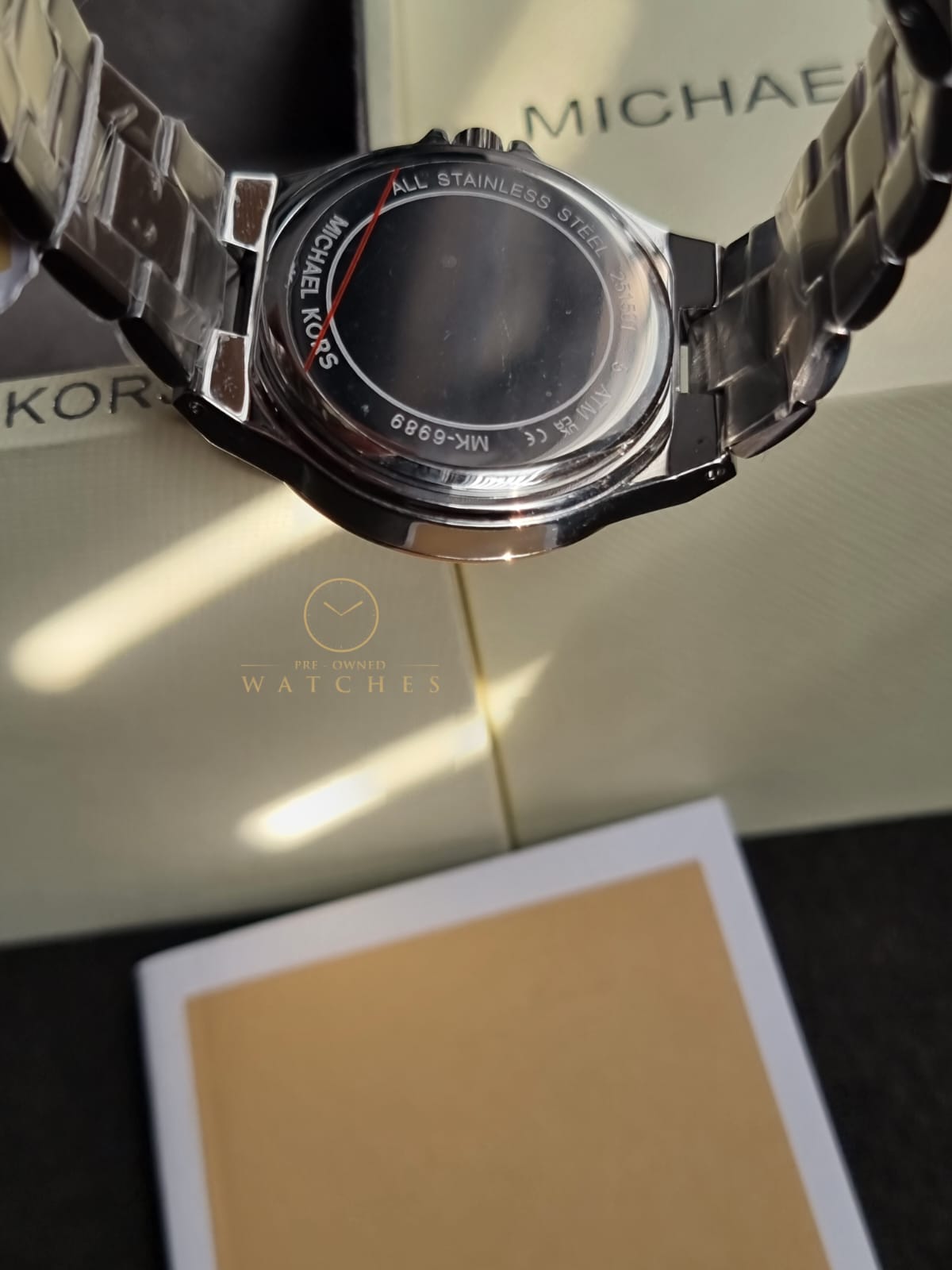 Michael Kors Women’s Quartz Two Tone Stainless Steel Silver Dial 37mm Watch MK6989